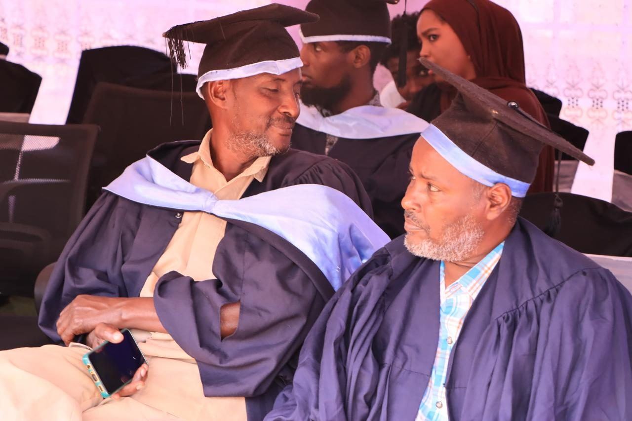 Graduates seated at the ceremony