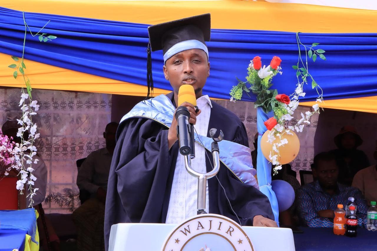 An address from the podium